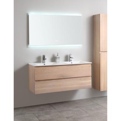 Badkamermeubel Casajoy Boston 120x46x55 cm Eiken Met Keramieken Wastafel Wit Casajoy Badkamermeubel Casajoy Boston 120x46x55 cm Eiken Met Keramieken Wastafel Wit Casajoy