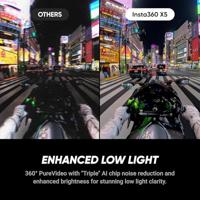 Insta360 X5 360°-actioncam 8K, Touchscreen, WiFi, Waterdicht, Time-lapse, Webcam - thumbnail