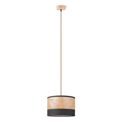 Home sweet home hanglamp Cane weave - linnen / zwart