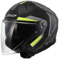 LS2 jethelm "of603 infinity ii focus" helmet of603 infinity ii focus m. sw/ge gr. l - thumbnail