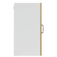 Keukenwandkast Kalmar bewerkt hout artisanaal eikenkleur - thumbnail