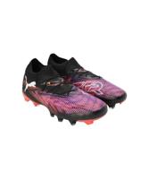 PUMA Future 8 Match Gras / Kunstgras Voetbalschoenen (MG) Zwart Paars Rood - thumbnail