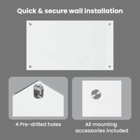 VidaXL Keuken achterwand 2 pcs doorzichtig 70 x 40 cm gehard glas - thumbnail