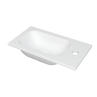 INK - Fontein Polystone met Kraangat Universeel - 400x220x10 mm - Mat Wit - thumbnail