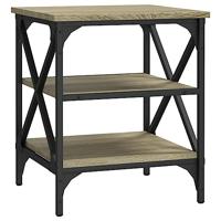 Bijzettafels 2 st 40x42x50 cm bewerkt hout sonoma eikenkleurig - thumbnail