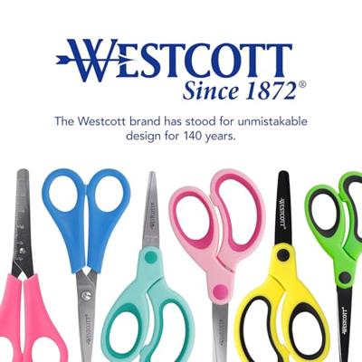 Basic Westcott kinderschaar ronde punt roze