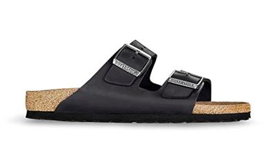 BIRKENSTOCK - Arizona slippers zwart Nubuck Unisex