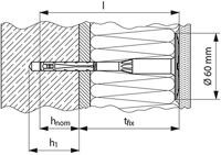 Fischer 546454 Putzdübel FIF-CN II 8/280 Plug 100 stuk(s) - thumbnail