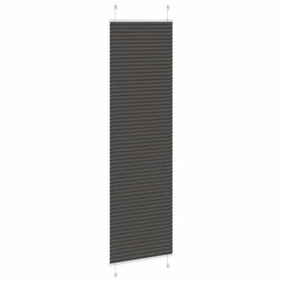 Pliss rolgordijn 65x200 cm stofbreedte 64,4 cm polyester zwart