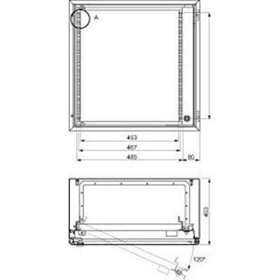 Schneider Electric NSYVDM20UP 19 inch Frame voor patchkast 20 HE Geschikt voor kastdiepte: 250 mm Grijs Schneider Electric NSYVDM20UP 19 inch Frame voor patchkast 20 HE Geschikt voor kastdiepte: 250 mm Grijs