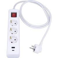 AS Schwabe 11375 Stekkerdoos Wit Randaarde stekker 1 stuk(s) - thumbnail