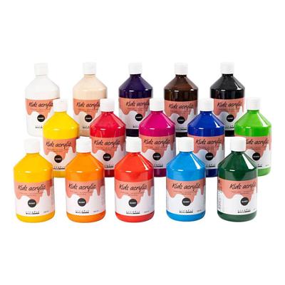 Creativ Company Acyrlverf glossy kleur semi-transparant, 15x500ml Creativ Company Acyrlverf glossy kleur semi-transparant, 15x500ml