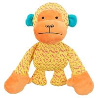 Trixie aap stof geel / oranje - thumbnail