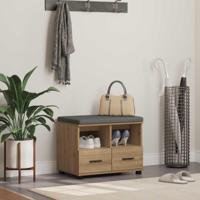 Halbank met kussen met lade Artisan Eiken 60 x 38 x 46 cm - thumbnail