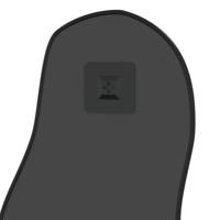 VidaXL Wandspiegel 80x35 cm zwart - thumbnail