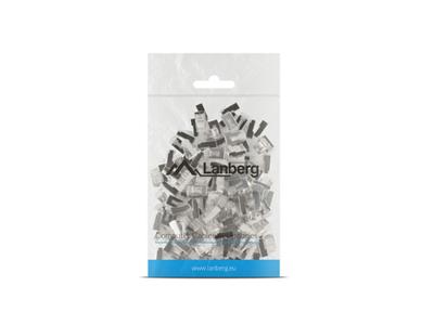 Lanberg PLS-5000 kabel-connector RJ-45 Roestvrijstaal, Transparant