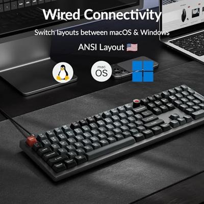 Keychron V6 8K brown toetsenbord