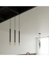 Hanglamp MOZAICA 3P zwart/goud - thumbnail
