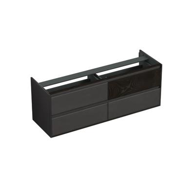 Onderkast Forzalaqua Reno 2.0 160x51x60 Cm 4 Lades Softclose Eiken Black Oiled