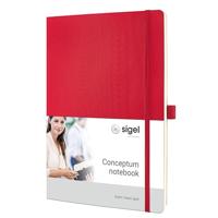 Sigel SI-CO315 Notitieboek Conceptum Pure Softcover A4 Rood Gelinieerd - thumbnail