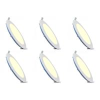 LED Downlight Set 6x 3W - Warm Wit 2700K - Mat Wit Ø83mm - thumbnail