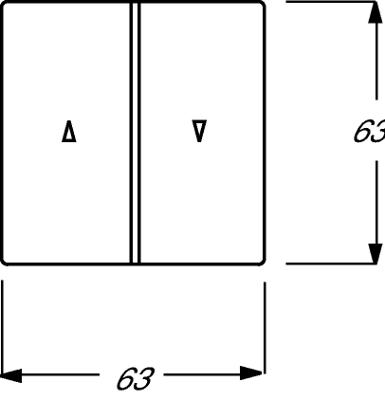 Busch-Jaeger 2CKA001751A2934 Jaloezie-schakelaar Afdekking Future lineair Antraciet, Zwart-grijs 1 stuk(s)