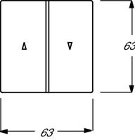 Busch-Jaeger 2CKA001751A2934 Jaloezie-schakelaar Afdekking Future lineair Antraciet, Zwart-grijs 1 stuk(s) - thumbnail