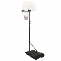 VidaXL Basketbalstandaard 216-250 cm polyetheen wit - thumbnail