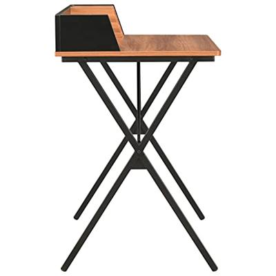 Bureau 80x50x84 cm zwart en bruin Bureau 80x50x84 cm zwart en bruin