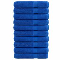 Handdoeken 10 st 600 g/m 100x200 cm 100% katoen blauw - thumbnail
