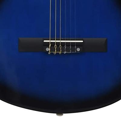 VidaXL Gitaar cutaway met 6 snaren western klassiek 38" getint blauw