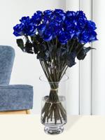 30 blauwe rozen - XL rozen - thumbnail