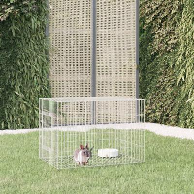 VidaXL Konijnenkooi 78x54x54 cm gegalvaniseerd ijzer VidaXL Konijnenkooi 78x54x54 cm gegalvaniseerd ijzer