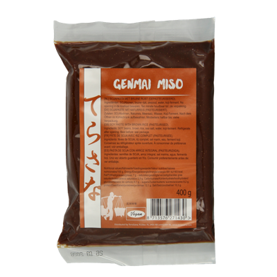 Terrasana Genmai Miso Bruine Rijst 400 gram Terrasana Genmai Miso Bruine Rijst 400 gram