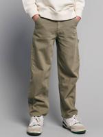 Broek jongen canvas multipocket saliegroen - thumbnail