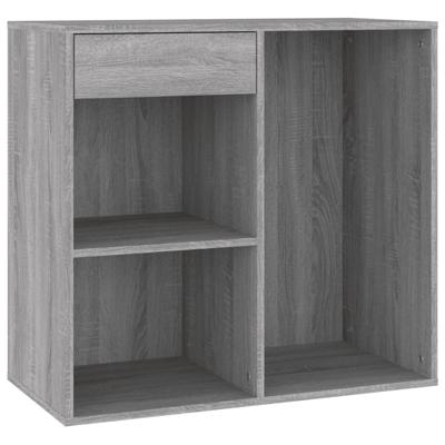 Cosmeticakast 80x40x75 cm bewerkt hout grijs sonoma eikenkleur