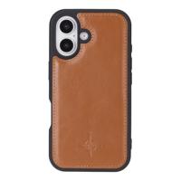 NorthLife iPhone 16 - Leren Afneembare 2-in-1 bookcase telefoonhoes - Cognac - thumbnail
