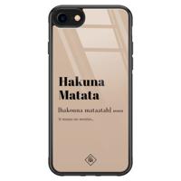 iPhone SE 2020 glazen hardcase - Hakuna Matata - thumbnail
