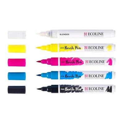 Ecoline Brush Pen Primair 5 Kleuren Ecoline Brush Pen Primair 5 Kleuren