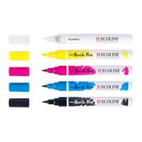 Bruynzeel Ecoline brush pen set primair, 5 kleuren - thumbnail