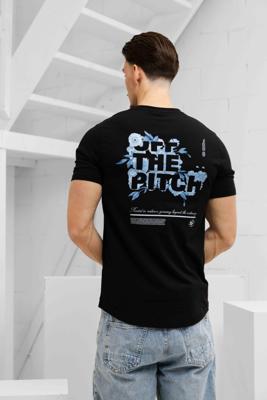 Off The Pitch Blossom T-Shirt Heren Zwart - Maat M - Kleur: Zwart | Soccerfanshop