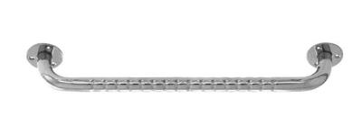 Roestvrijstalen geribbelde badkamerleuning 100 cm