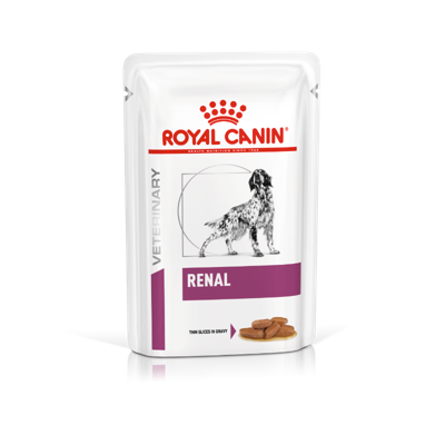 Royal Canin Veterinary Renal natvoer hond (in saus) 1 doos (12 x 100 g) Royal Canin Veterinary Renal natvoer hond (in saus) 1 doos (12 x 100 g)