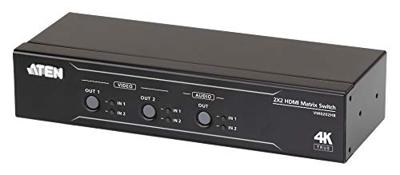ATEN VM0202HB HDMI-switch 4096 x 2160 Pixel Zwart ATEN VM0202HB HDMI-switch 4096 x 2160 Pixel Zwart