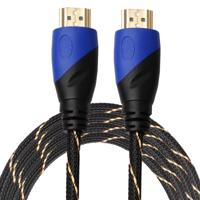 3m HDMI 1.4 Version 1080P Woven Net Line Blue Black Head HDMI Male to HDMI Male Audio Video Connector Adapter Cable - thumbnail