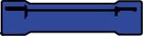 Geïsoleerde Stootverbinder voor draad 1,5-2,5 mm2 kleur blauw 100 stuks 100580 - thumbnail