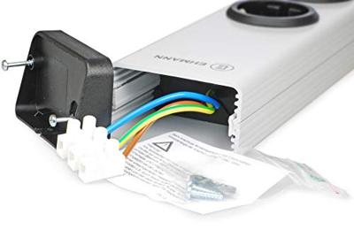 Ehmann 0200x00052300 Stekkerdoos met schakelaar Zilver, Zwart 1 stuk(s)