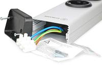 Ehmann 0200x00052300 Stekkerdoos met schakelaar Zilver, Zwart 1 stuk(s) - thumbnail