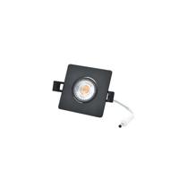 Interlight LED inbouwspot 8W 2700K 640 lumen dimbaar zwart Camini kantelbaar vierkant - thumbnail
