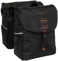 Dubbele fietstas New Looxs Vigo Double - 40 liter - 30 x 19 x 40 cm (2x) - Black-Orange - thumbnail